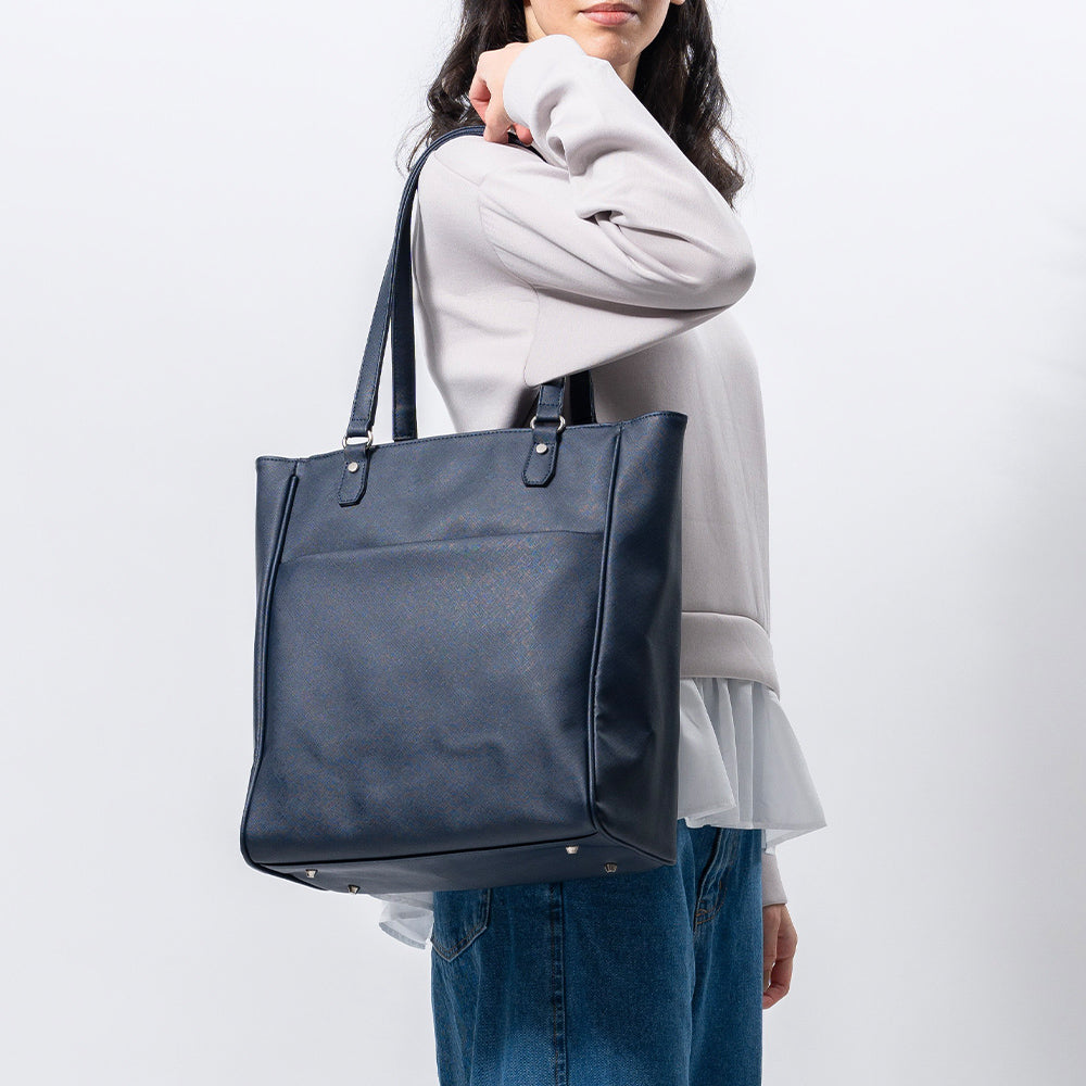 PU(サフィアーノ調) 2way リュックベルト付き トートバッグ