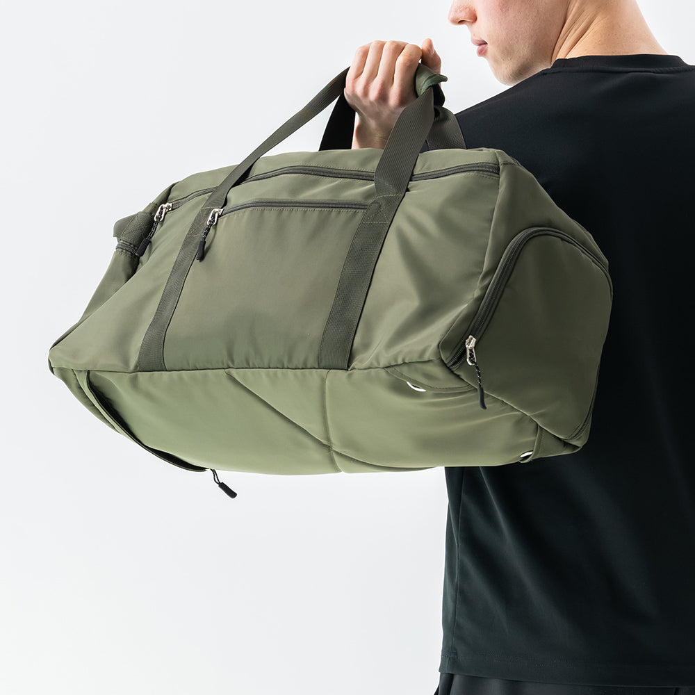 3WAY ポリエステル シューズポケット スポーツボストンバッグ