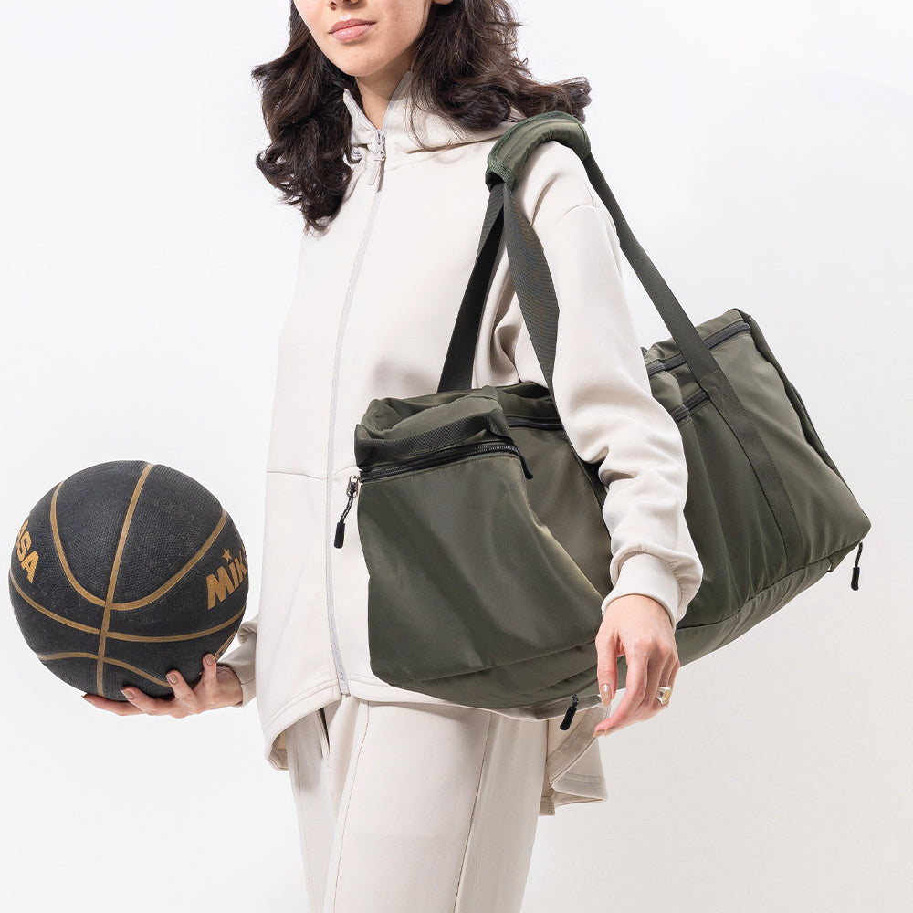 3WAY ポリエステル シューズポケット スポーツボストンバッグ