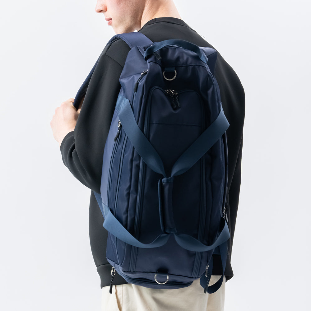 3WAY ポリエステル シューズポケット スポーツボストンバッグ