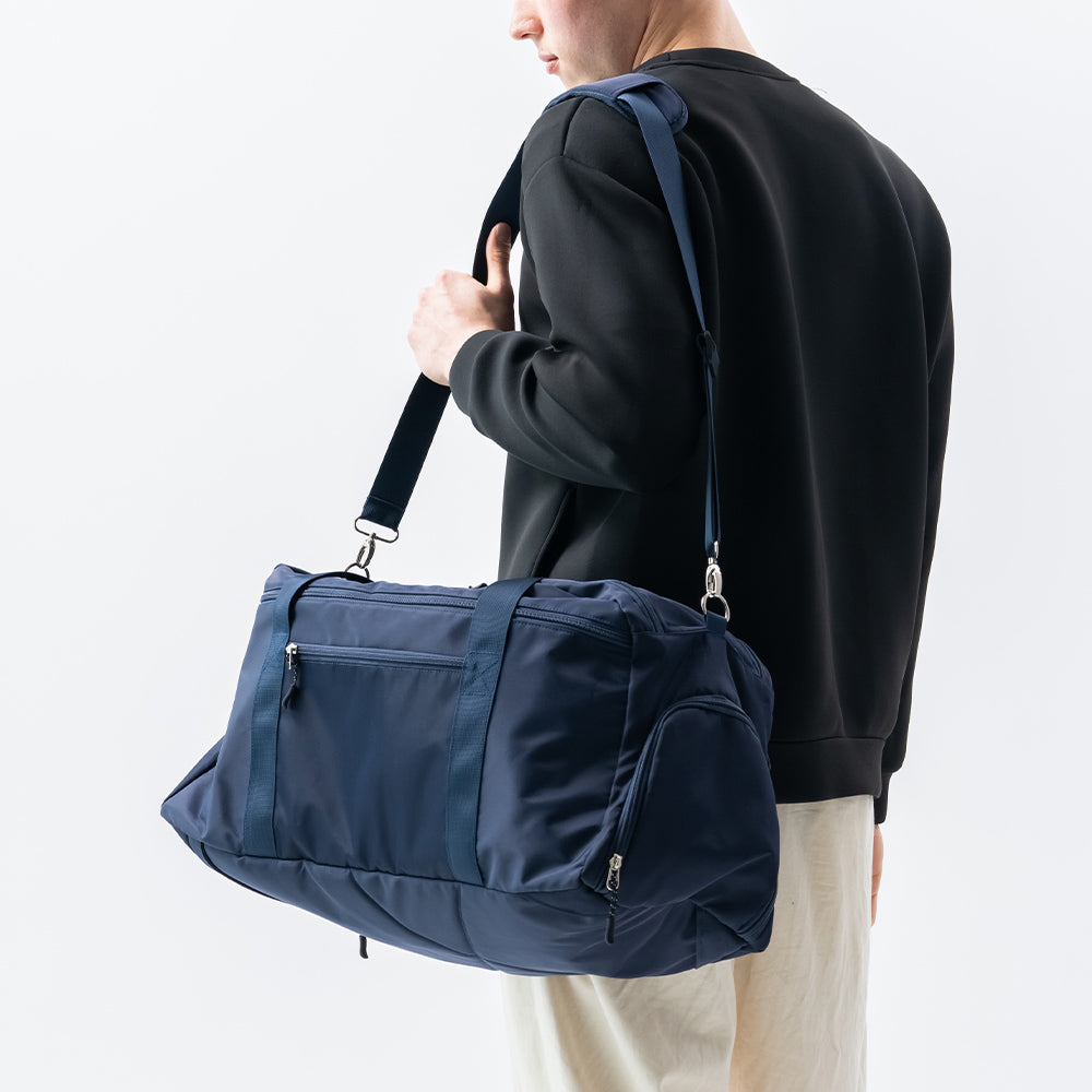 3WAY ポリエステル シューズポケット スポーツボストンバッグ