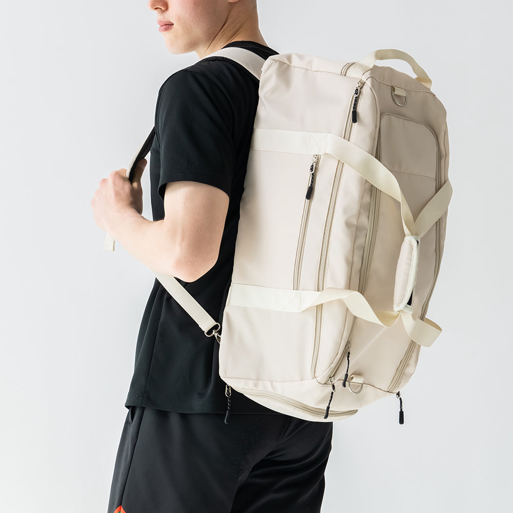 3WAY ポリエステル シューズポケット スポーツボストンバッグ