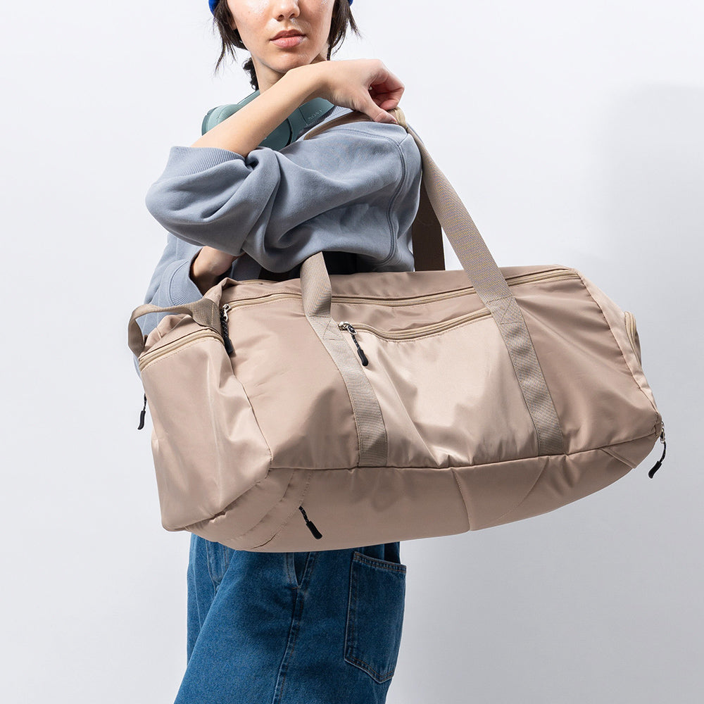 3WAY ポリエステル シューズポケット スポーツボストンバッグ