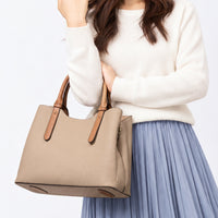 【Ternea テルネア】レディース 2way ショルダー付き PUレザー トートバッグ