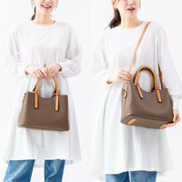 【Ternea テルネア】レディース 2way ショルダー付き PUレザー トートバッグ