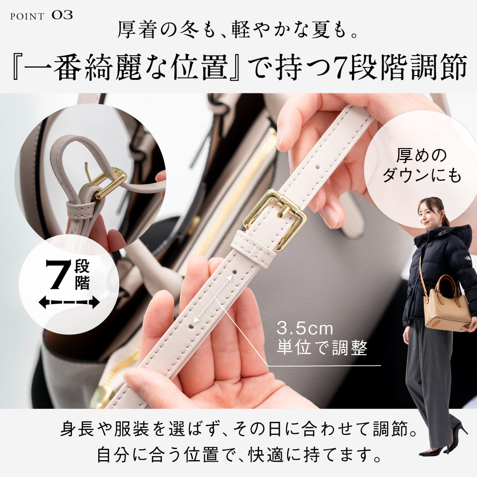 レディース 2way ショルダー付き PUレザー トートバッグ