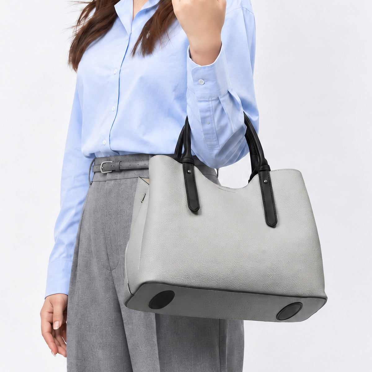 【Ternea テルネア】レディース 2way ショルダー付き PUレザー トートバッグ