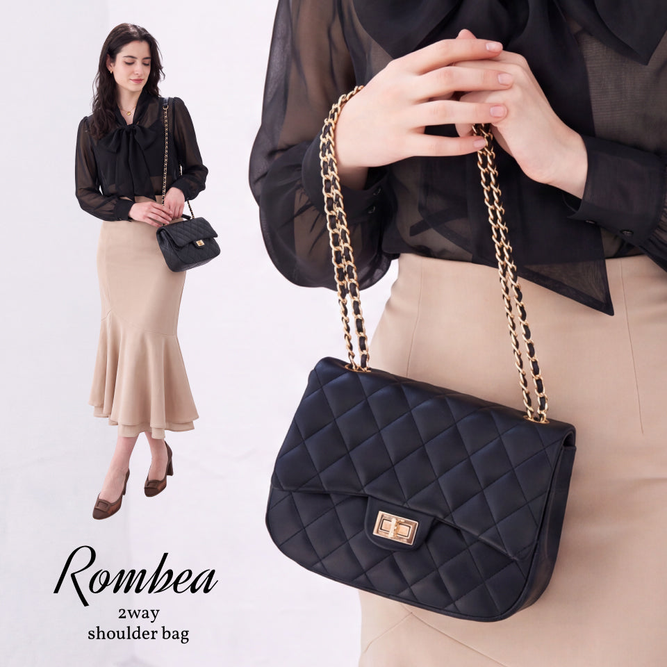 【Rombea ロンベア】キルティング ミニショルダーバッグ