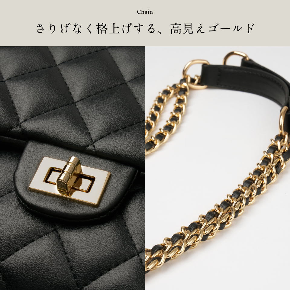 【Rombea ロンベア】キルティング ミニショルダーバッグ