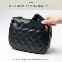 【Rombea ロンベア】キルティング ミニショルダーバッグ