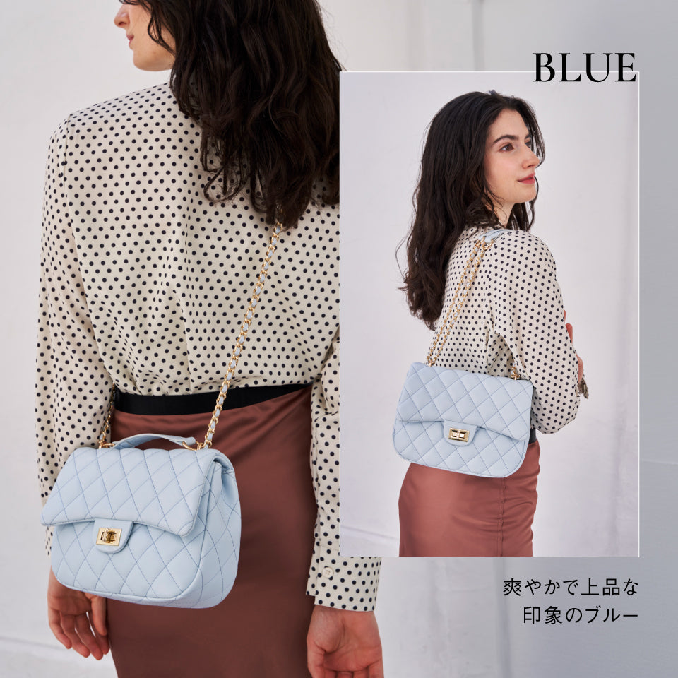 【Rombea ロンベア】キルティング ミニショルダーバッグ