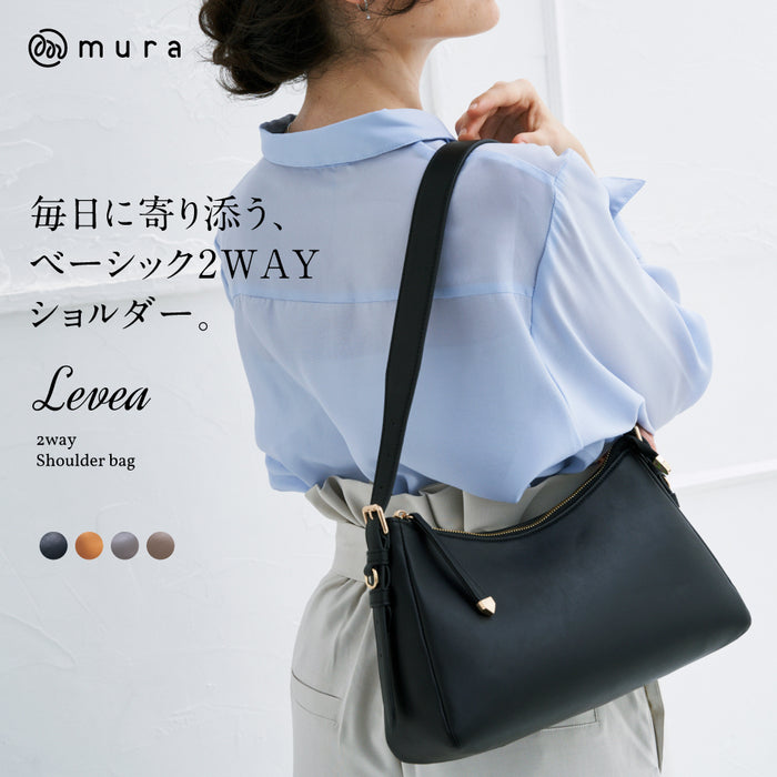 【Levea レヴェア】軽量 上品 2wayショルダーバッグ