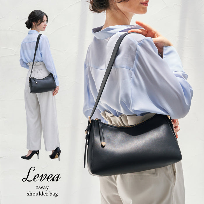 【Levea レヴェア】軽量 上品 2wayショルダーバッグ