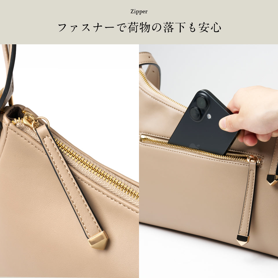 【Levea レヴェア】軽量 上品 2wayショルダーバッグ