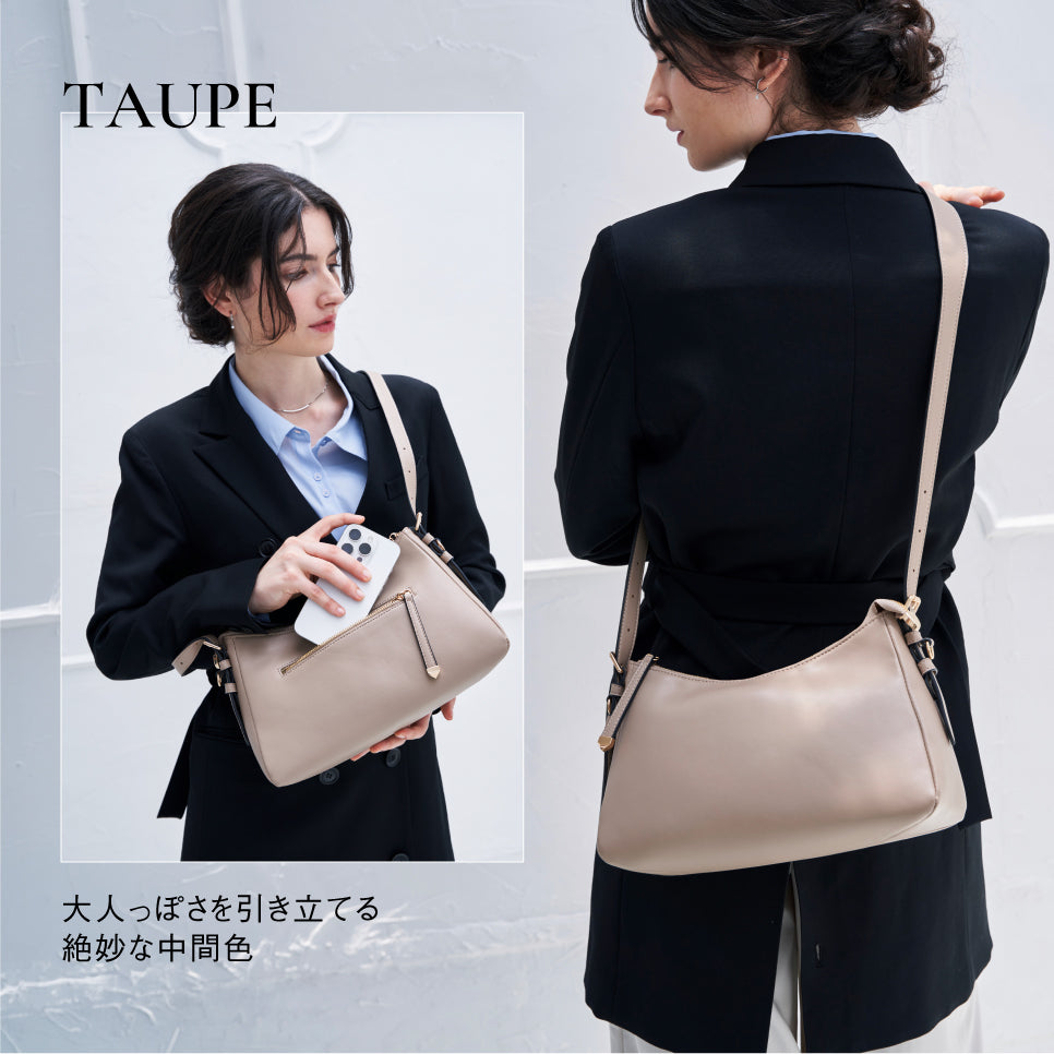 【Levea レヴェア】軽量 上品 2wayショルダーバッグ
