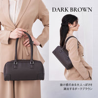 【Fermea フェルメア】横長ミニボストン 軽量ハンドバッグ