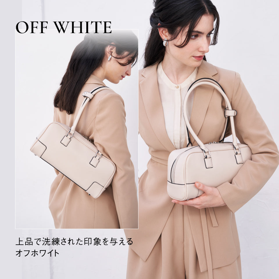 【Fermea フェルメア】横長ミニボストン 軽量ハンドバッグ