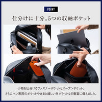 大容量12L ダブルジッパー シュリンクレザー ビジネス ブリーフケース