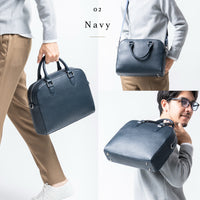 軽量・薄型 ２WAY 牛本革ミニブリーフケース