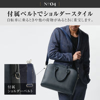 薄型 ダブルジッパー シュリンクレザー ビジネス ブリーフケース
