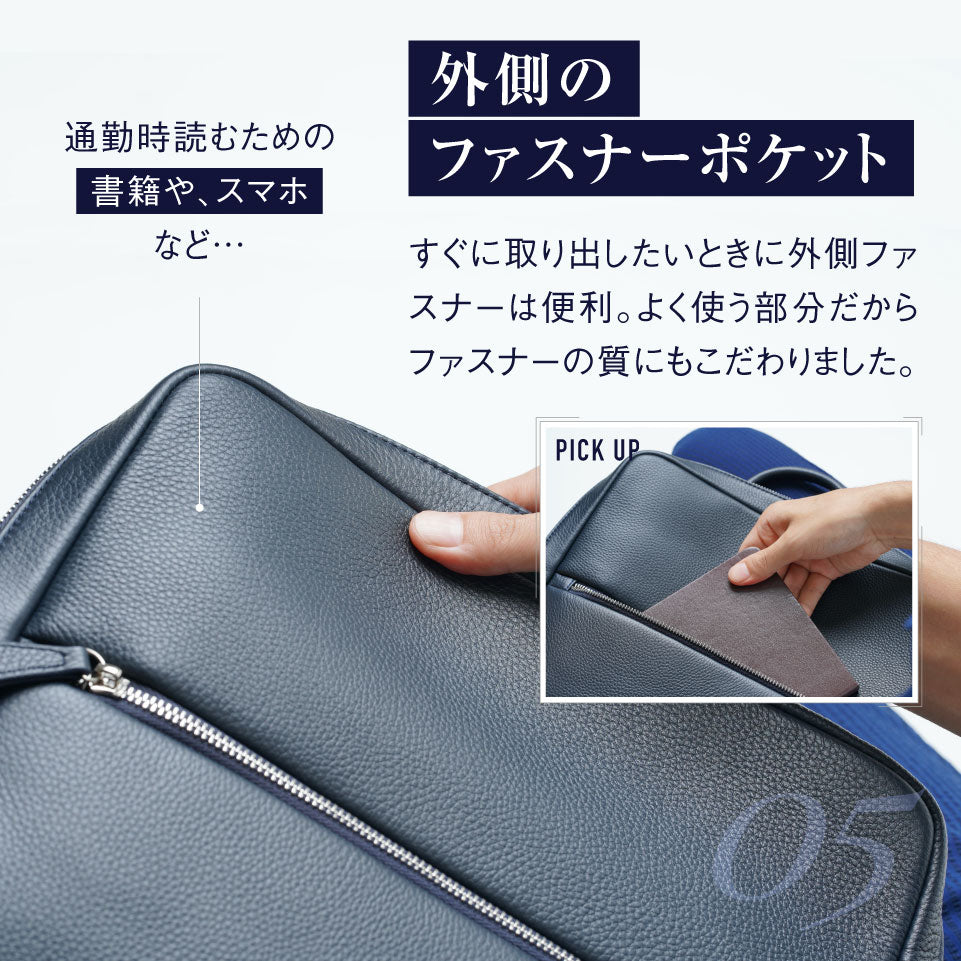 MURA 薄マチ ダブルジッパー シュリンクレザー スマート ビジネス リュック 薄マチ ダブルジッパー シュリンクレザー スマート コンパクトビジネス