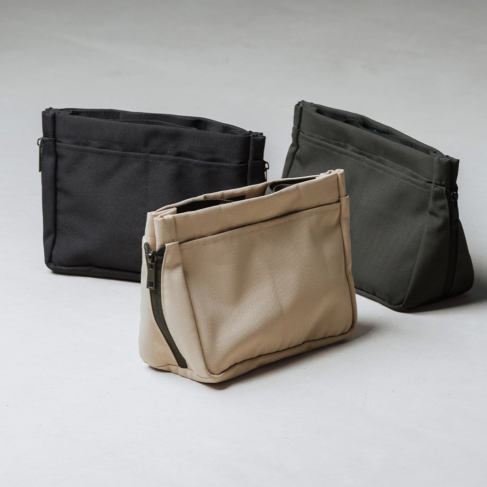 サスティナブル R－PET 撥水抗菌「サイズが調整できる」バッグインバッグ インナーバッグ