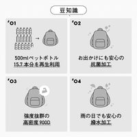 R-PET(リサイクルポリエステル) 撥水 抗菌 サステナブル バックパック