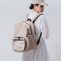 R-PET(リサイクルポリエステル) 2階構造 ユニセックスリュック マザーズバッグ