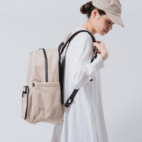 R-PET(リサイクルポリエステル) 2階構造 ユニセックスリュック マザーズバッグ