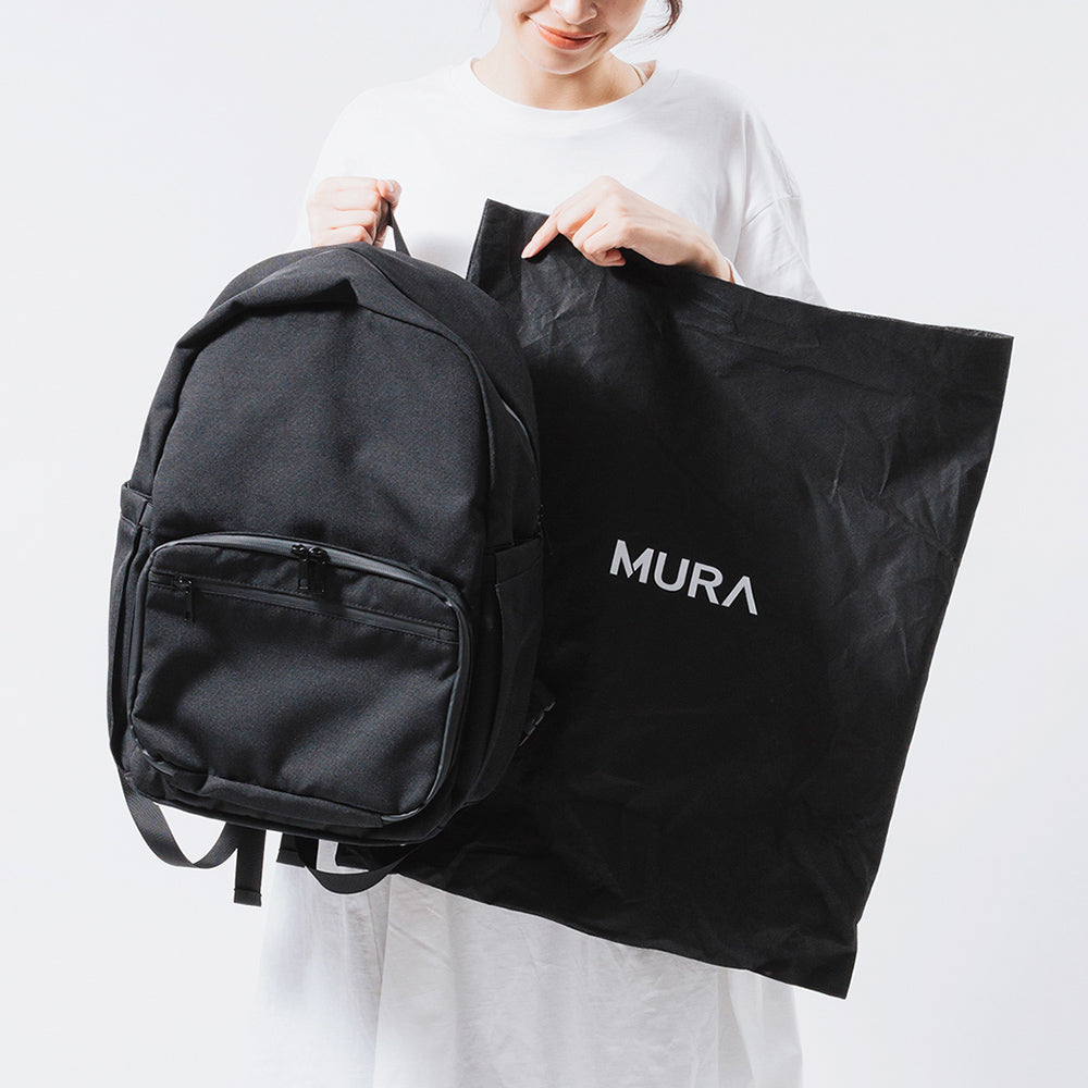R-PET(リサイクルポリエステル) 2階構造 ユニセックスリュック マザーズバッグ