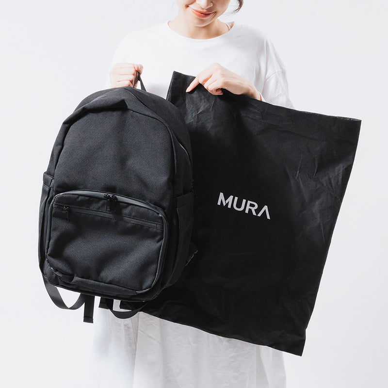 R-PET(リサイクルポリエステル) 2階構造 ユニセックスリュック マザーズバッグ