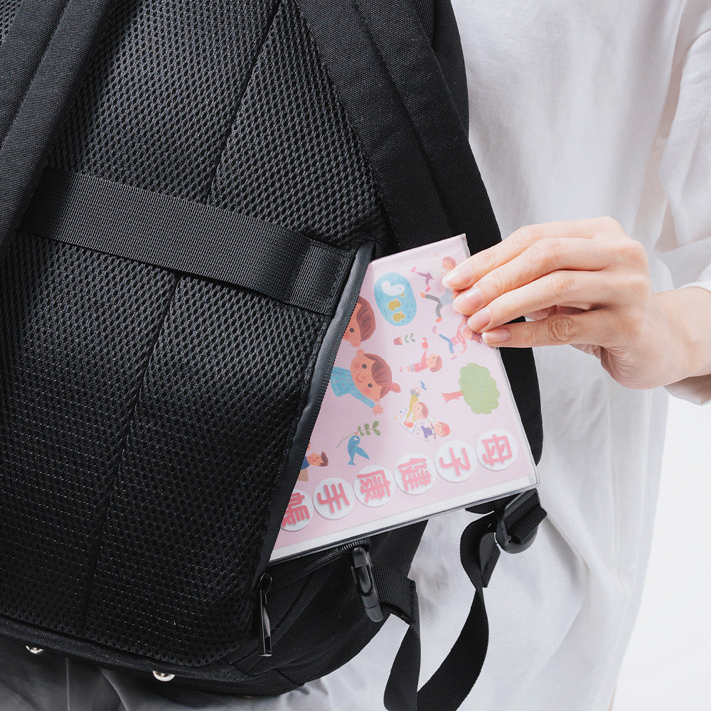 R-PET(リサイクルポリエステル) 2階構造 ユニセックスリュック マザーズバッグ