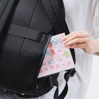 R-PET(リサイクルポリエステル) 2階構造 ユニセックスリュック マザーズバッグ