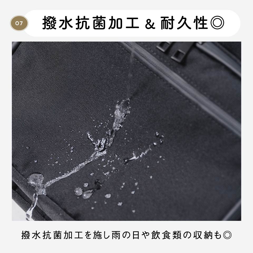 R-PET(リサイクルポリエステル) 2階構造 ユニセックスリュック マザーズバッグ