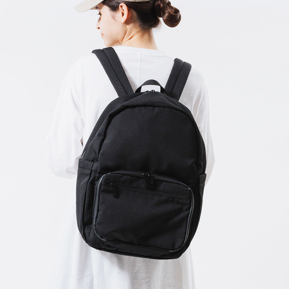 R-PET(リサイクルポリエステル) 2階構造 ユニセックスリュック マザーズバッグ