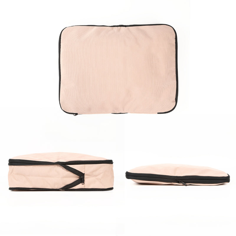 サスティナブル R－PET 撥水抗菌 ファスナー式 トラベル 圧縮ポーチ