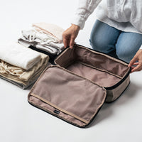 サスティナブル R－PET 撥水抗菌 ファスナー式 トラベル 圧縮ポーチ