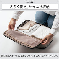 サスティナブル R－PET 撥水抗菌 ファスナー式 トラベル 圧縮ポーチ