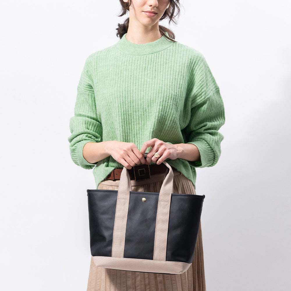PU(サボテン由来) ショルダーベルト付き トートバッグ