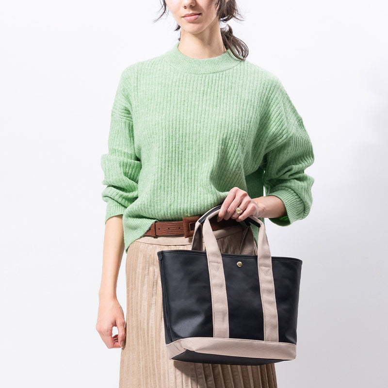 PU(サボテン由来) ショルダーベルト付き トートバッグ