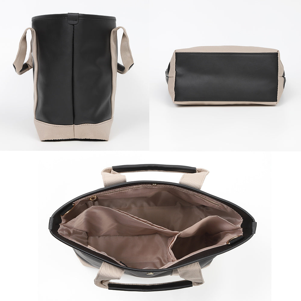 PU(サボテン由来) ショルダーベルト付き トートバッグ