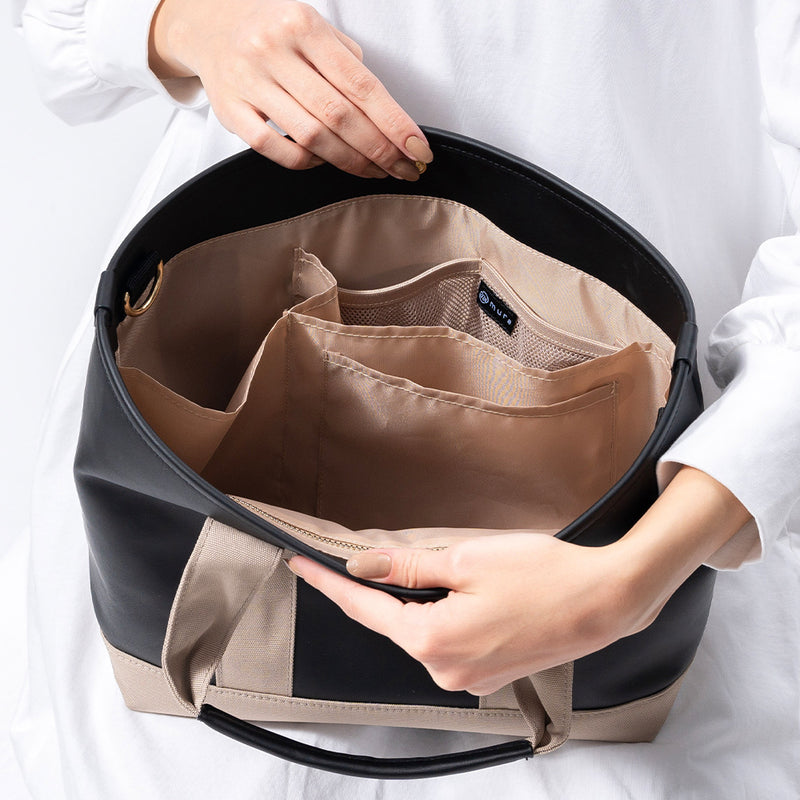 PU(サボテン由来) ショルダーベルト付き トートバッグ