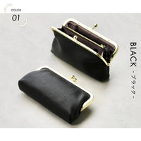 ソフトシュリンク エコレザー がま口 長財布