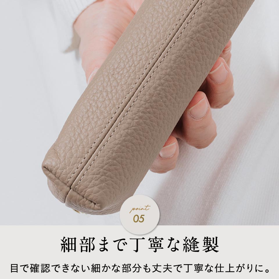 ソフトシュリンク エコレザー がま口 長財布