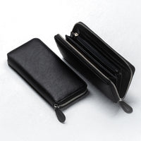 エコレザー ソフトシュリンク YKKラウンドファスナー 長財布