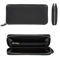 エコレザー ソフトシュリンク YKKラウンドファスナー 長財布