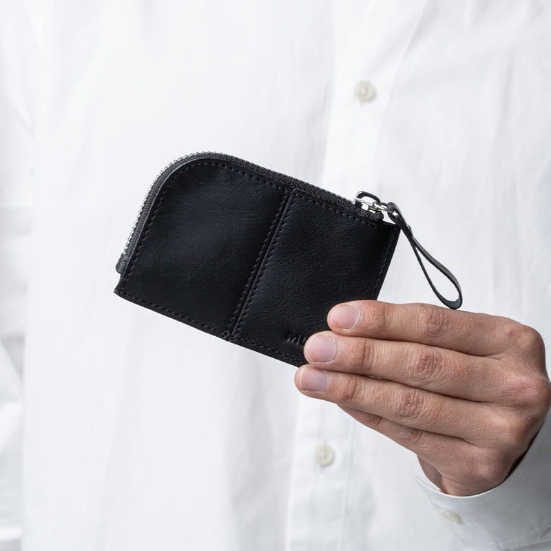 牛本革 キーリング付き マルチ収納ケース