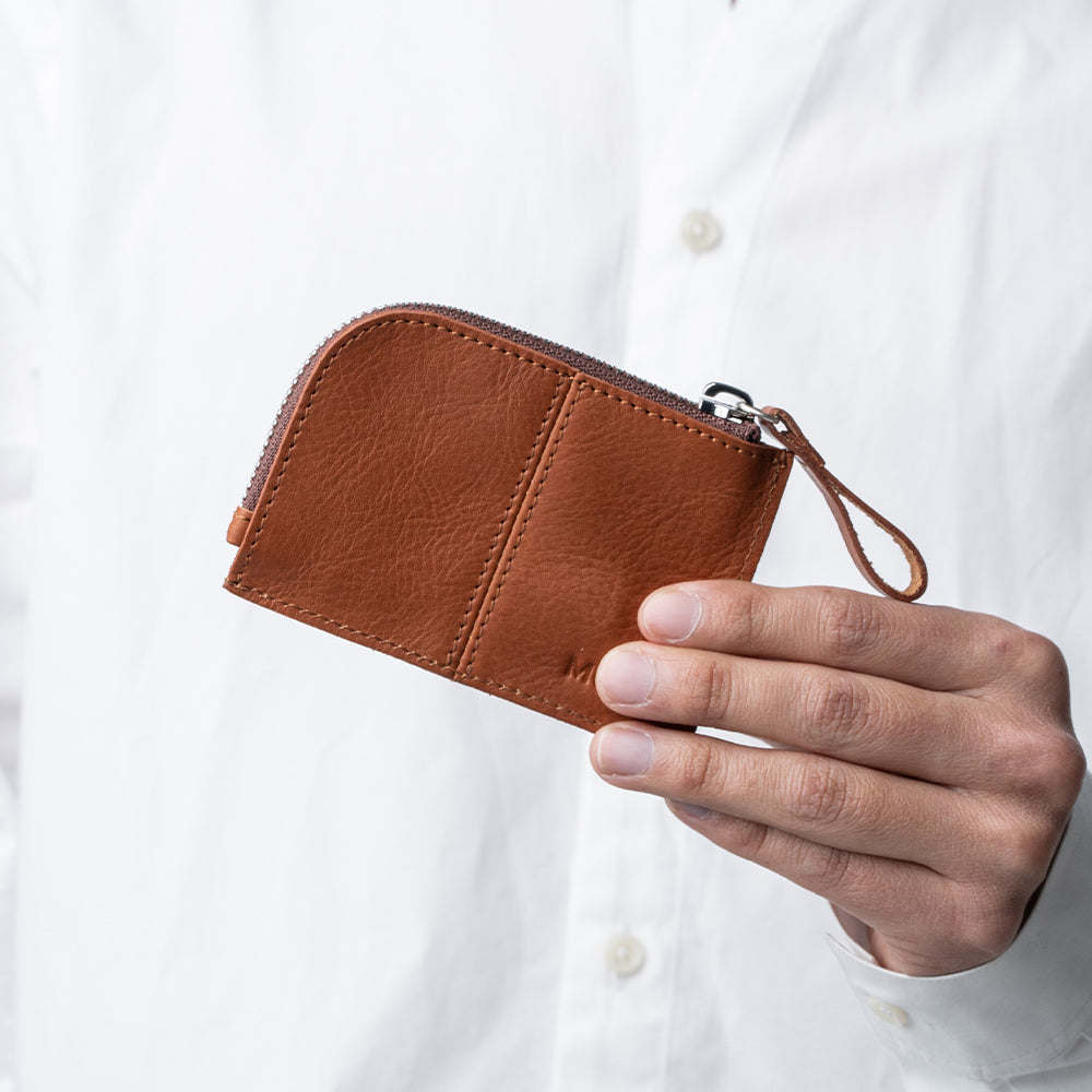 牛本革 キーリング付き マルチ収納ケース