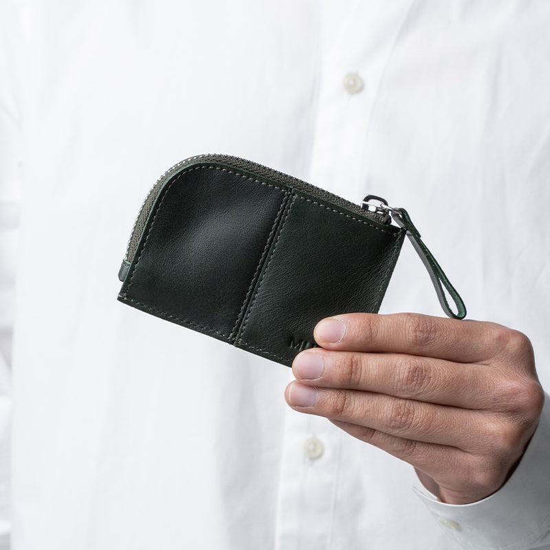 牛本革 キーリング付き マルチ収納ケース