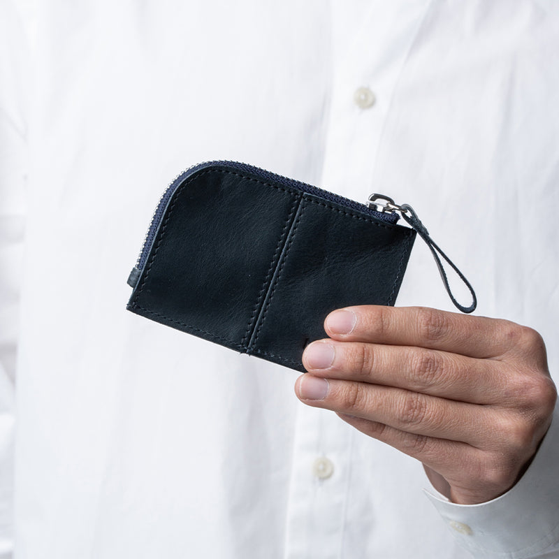 牛本革 キーリング付き マルチ収納ケース